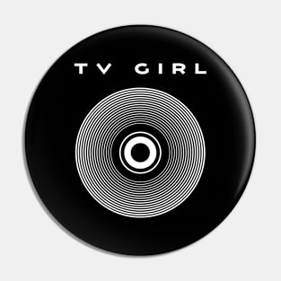 Retro TV Girl Pin