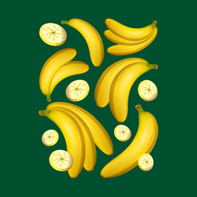 Banana Fruity Pattern by BluedarkArt