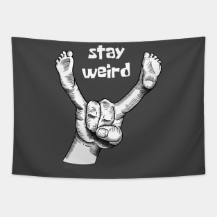 Stay Weird Tapestry