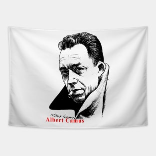 Albert Camus Sketch Tapestry