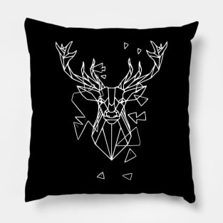 geometric deer Pillow