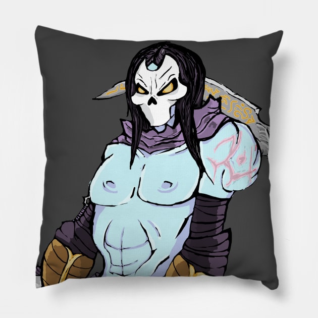 The Pale Rider Pillow by PoesUnderstudy