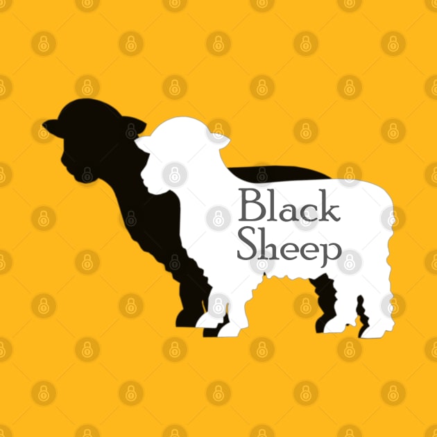 MUTCD W11-17 Black Sheep Crossing Shadow Sign by HipsterSketch