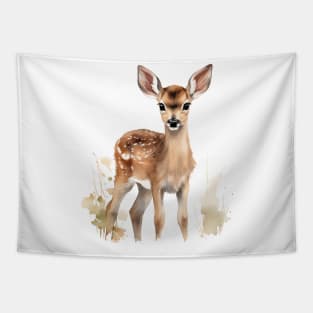 Watercolor Fawn 1 Tapestry