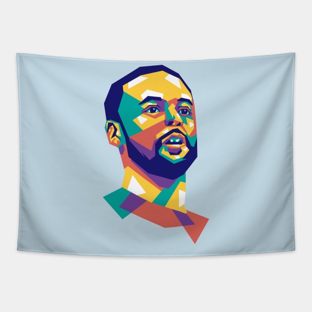 Steph Curry Night Night Tapestry by ACH PAINT