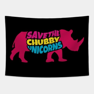 Save the Chubby Unicorns Tapestry