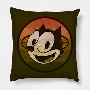 Vintage Cat Cartoon Pillow