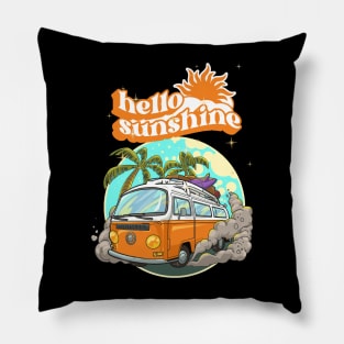 Hello Sunshine" t-shirt Pillow