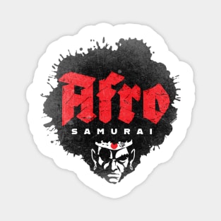 Samurai Japan Vintage Afro Manga Anime Magnet