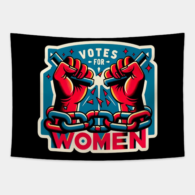 Votes for Women Retro Tapestry by PuckDesign