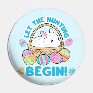 Egg hunting cute easter day eggs hunting design for kids - let the hunting begin Pin