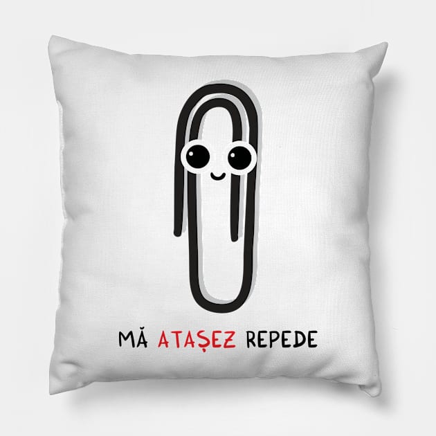 ma ATASEZ repede Pillow by adrianserghie