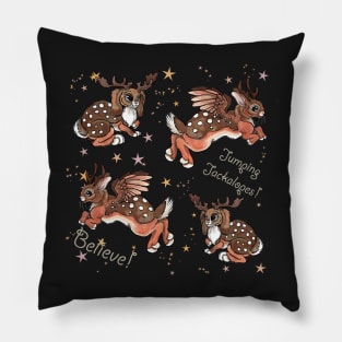 Jumping Jackalopes Pillow