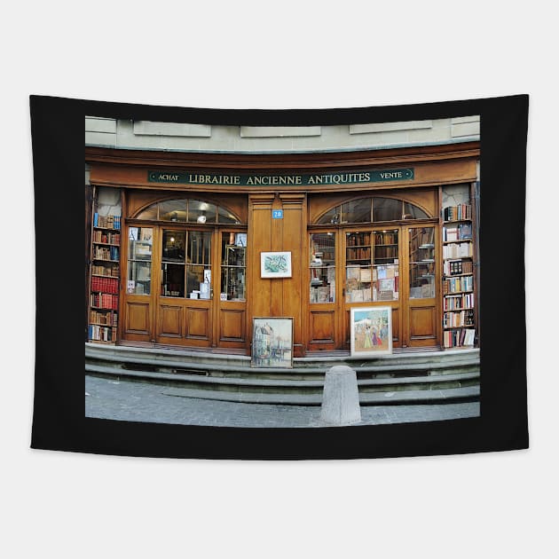 My Favourite Bookshop Tapestry by AlexaZari