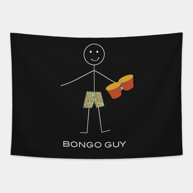 Funny Mens Bongo Guy Tapestry by whyitsme