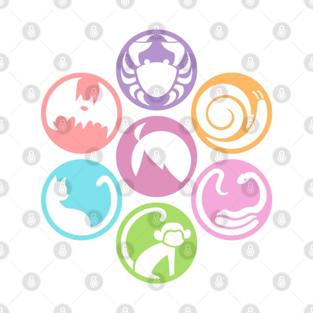 Bakemonogatari (Monogatari Series) icons (Shinobu Bat ver.) by Kamishirts