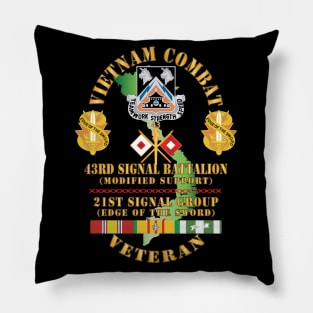 Vietnam Combat Veteran - 43rd Signal Bn,  21st Signal Group  DUI  w VN SVC X 300 Pillow