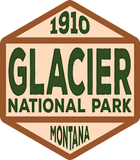 Glacier National Park badge Magnet