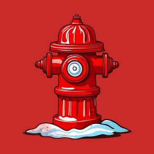 Fire Hydrant Costume a Halloween Firefighter Man T-Shirt