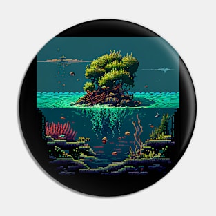 Sea Seedlings Pixel Art Pin