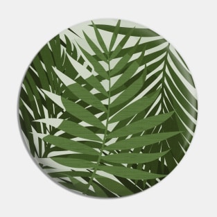 Green Palm Leaves / Illustration Pin