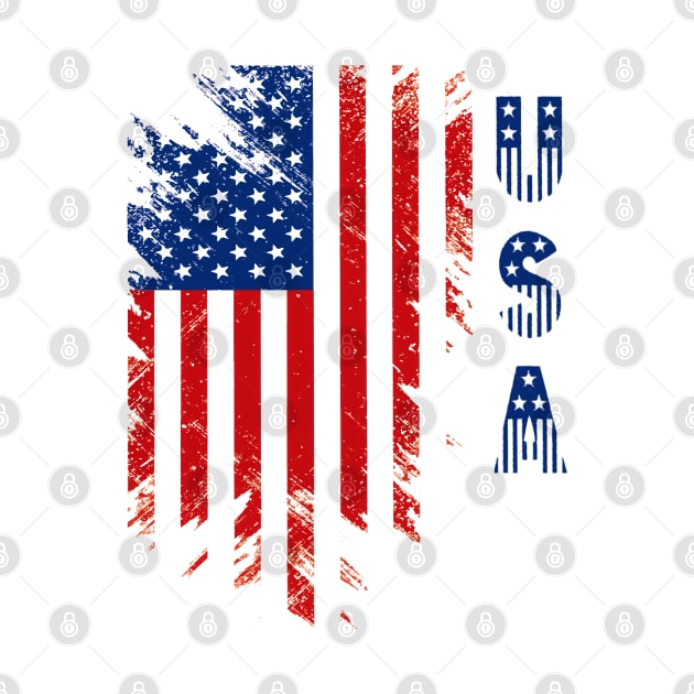 Patriotic USA 4th of July American Flag graphic by SoCoolDesigns