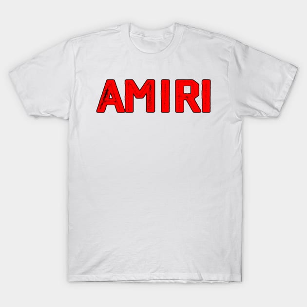 Amiri Text Black and Red