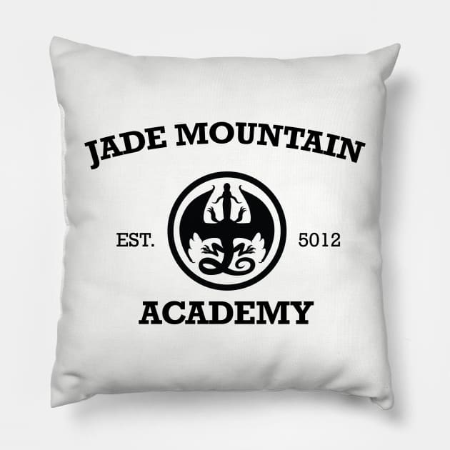 Jade Mountain Academy University College Jumper Wings of Fire Pillow by timeblitz