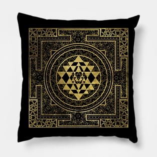 Golden Sri Yantra  / Sri Chakra Pillow