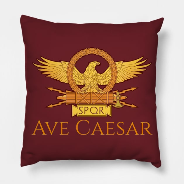 Ancient Rome Legion Eagle - Roman History SPQR Pillow by Styr Designs