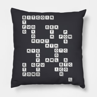 "Crypto Scrabble" Pillow