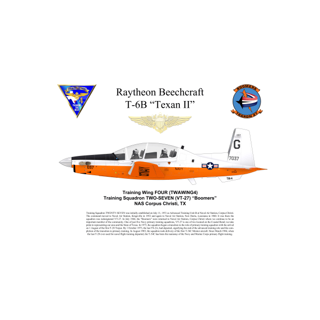 T-6B Texan II VT-27 Poster by NeilGlover