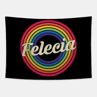 Felecia - Retro Rainbow Style Tapestry