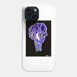 Glum Skull i Phone Case