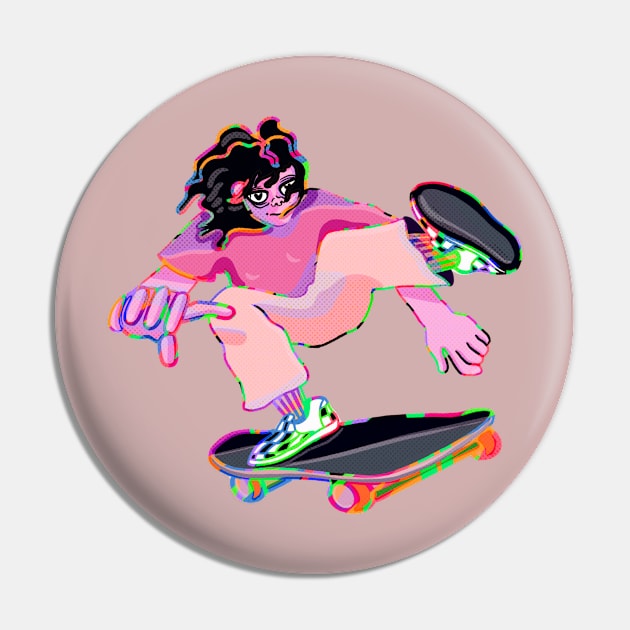 Skater Pin by tubeklon