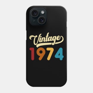 1974 Vintage Gift 46th Birthday Retro Style Phone Case