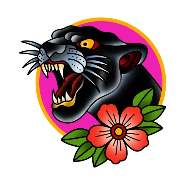 Neon Panther by The Local Sticker Shop