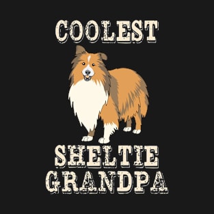 Coolest Sheltie Dog Grandpa T-Shirt