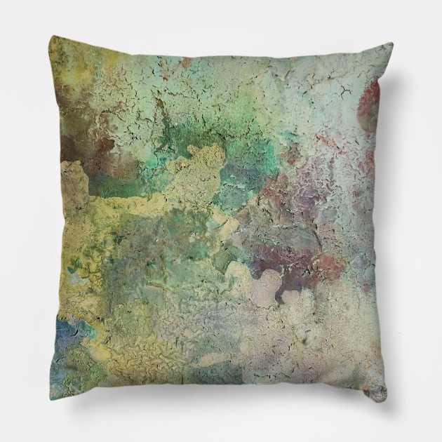 background, color, acrylic, abstract, colorful, watercolor, modern, pattern, graphic, paragon, masked Pillow by NJORDUR