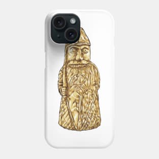 Fierce Warriors Unleashed: The Lewis Chessmen Berserker Design Phone Case