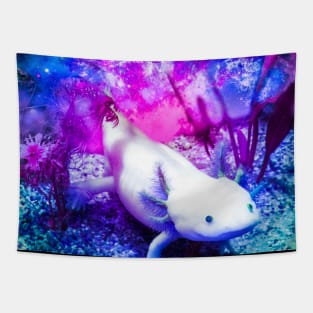 Space Axolotl Tapestry