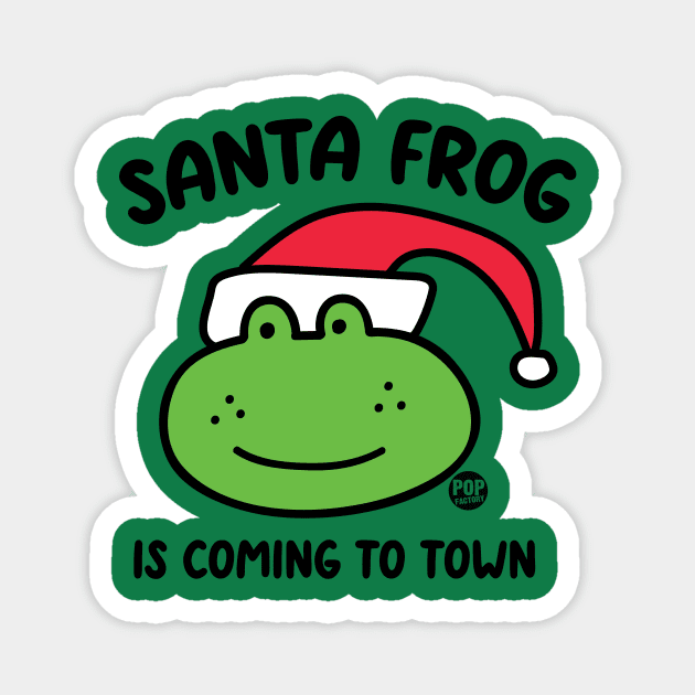 SANTA FROG Magnet by toddgoldmanart