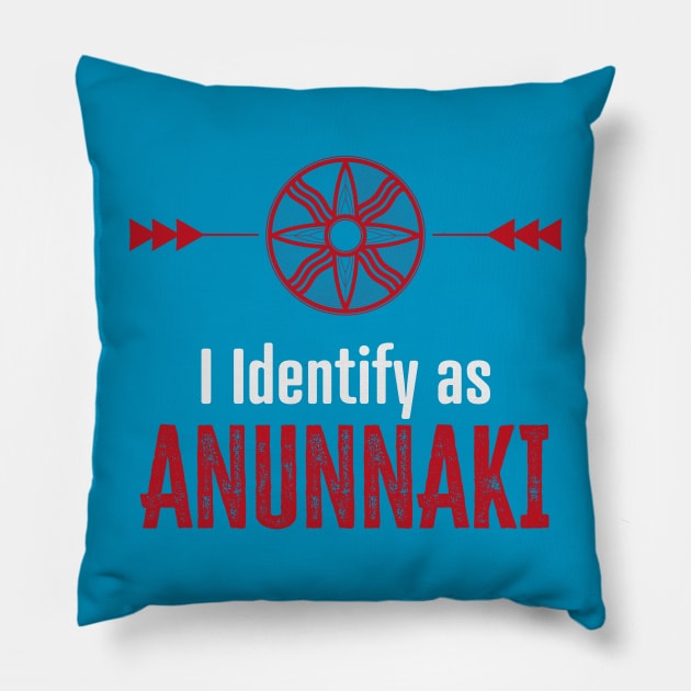 Identify Anunnaki (Dark) Pillow by WickedAngel