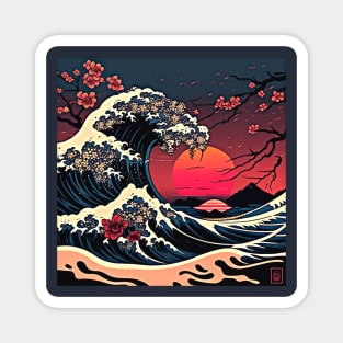 VClassic Kanagawa Wave T-Shirt Magnet