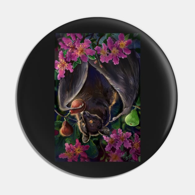 Livingstone Flying Fox and Figs Pin by Shadowind