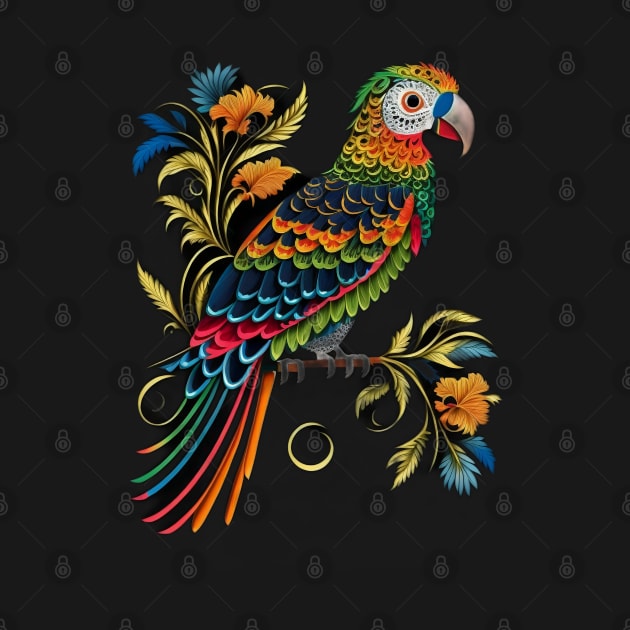 Colorful parrot by ai1art