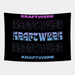 Kraftwerk // Typography Fan Art Design Tapestry