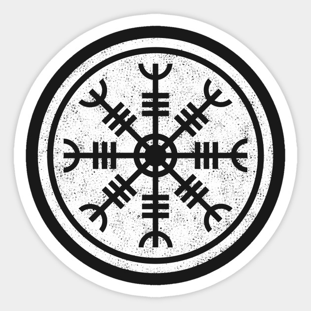 Helm Of Awe Viking Sticker Teepublic