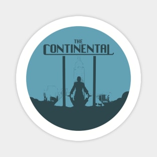 continental series john wick world graphic design illustration Magnet