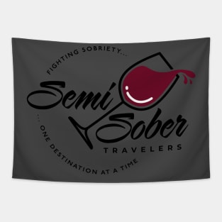 Semi Sober Travelers Wind shirt with transparent background Tapestry